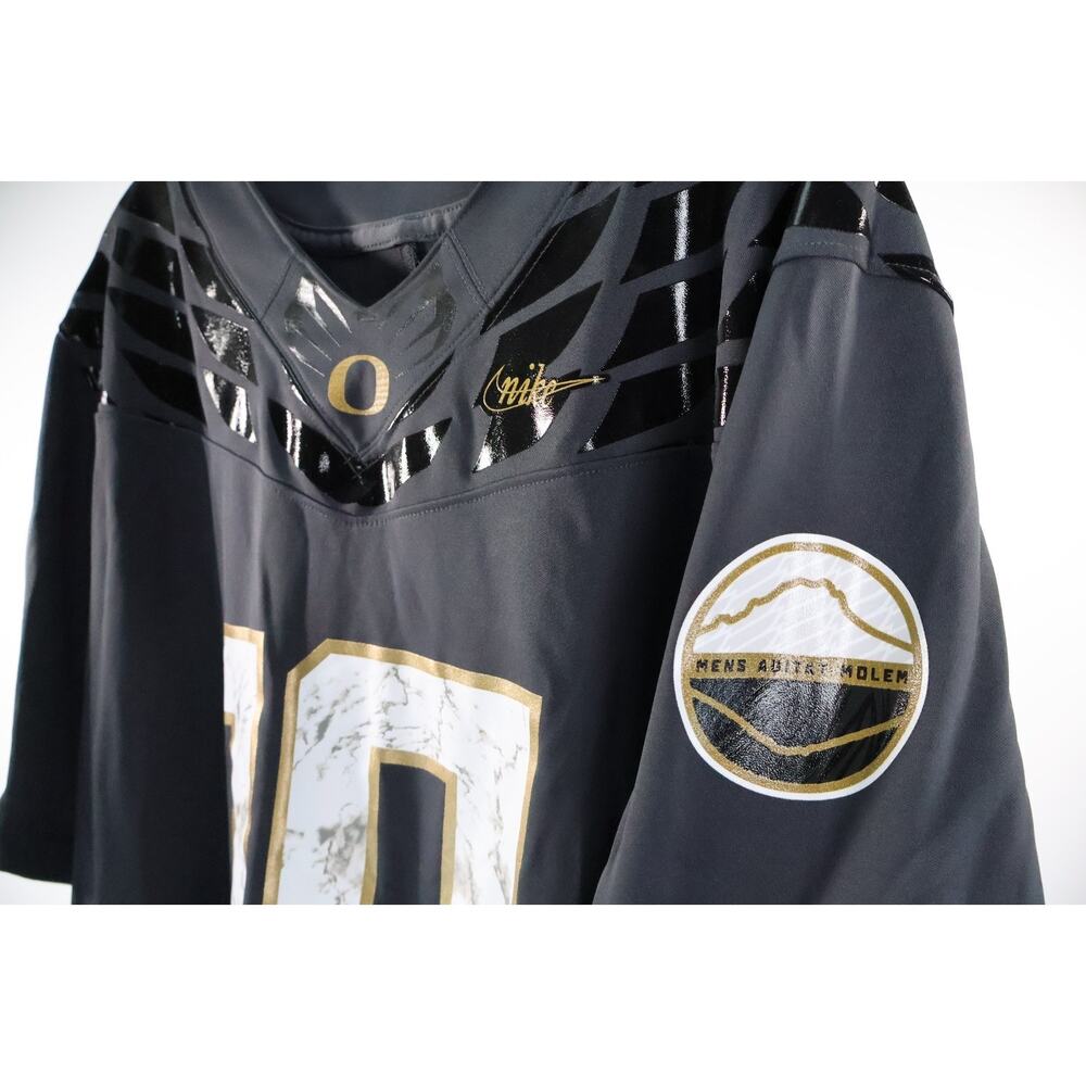 Nike Oregon Ducks Herbert #10 Anthracite Shoe Duck Football Jersey Size L Read - Picture 5 of 9